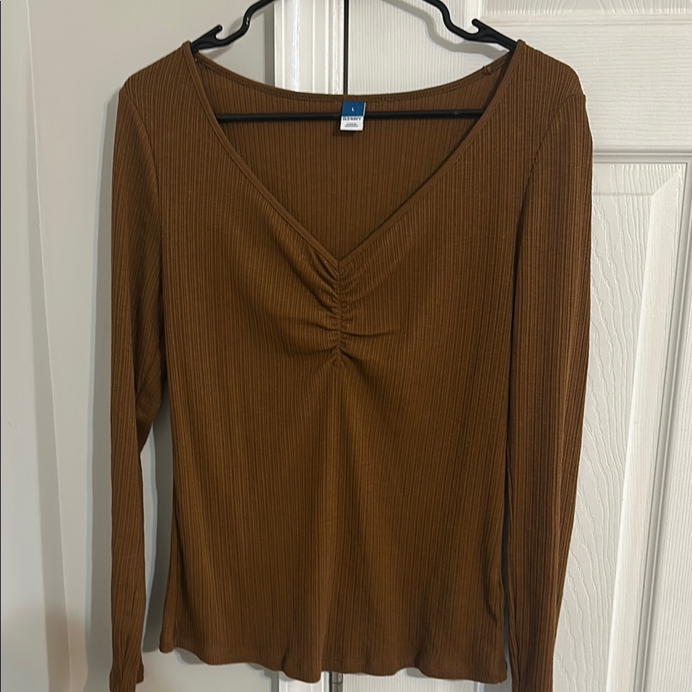 Old Navy Brown Long Sleeve Tee